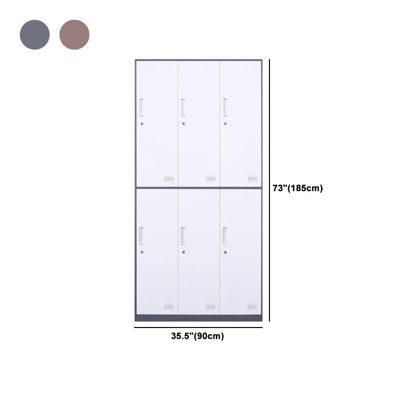 Metal Hinged Wardrobe Cabinet Contemporary Wardrobe Armoire for Home