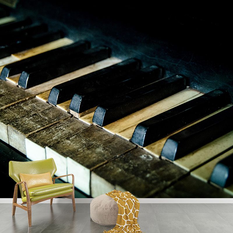 Eco-friendly Piano Hobby Mural Decorative Wallpaper for Sitting Room