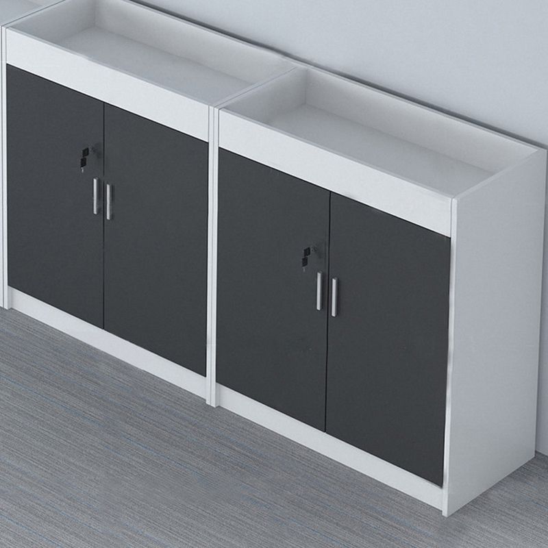 Contemporary File Cabinet Wood Frame Key Lock Lateral File Cabinet for Office