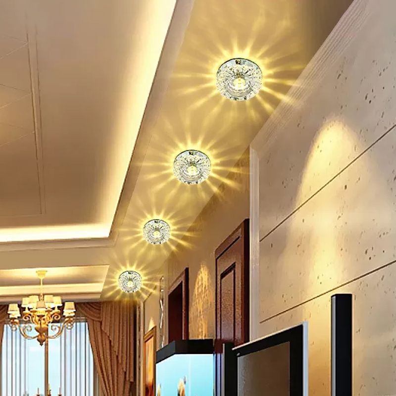 Kristallblüten-Unterputzleuchte Modernistische LED-Deckenleuchte mit geschichtetem Design für den Flur