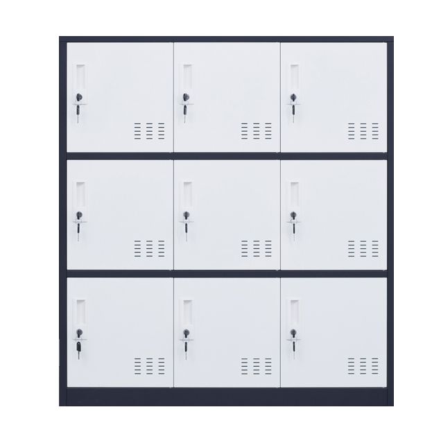 Metal Non-Hanging Armoire Modern Storage Cabinet with Hinged Doors