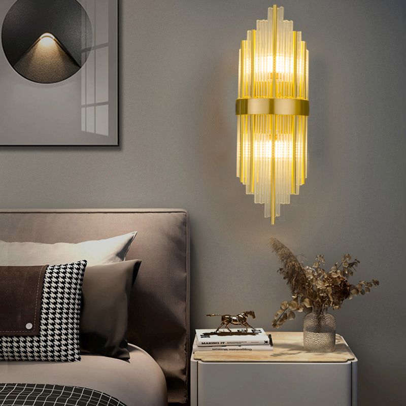 2 LA LA LA LUCCHI Crystal Fullo Scontro Scontro MOTORE UNICO MODERNO MOLTIRE LUME DELLA parete trasparente