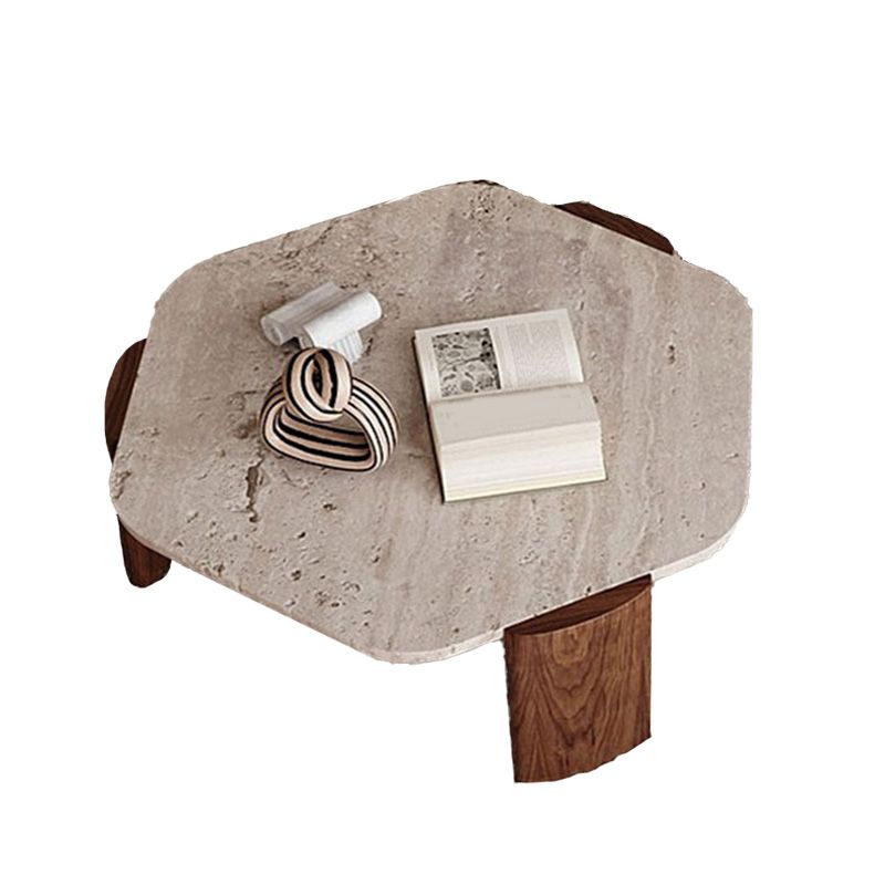 Contemporary Coffee Table Single Stone Coffee Cocktail Table