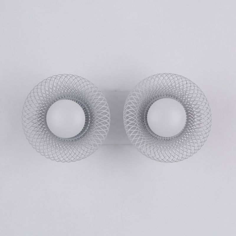 Contemporary Wall Sconce Circular Metal Wall Light for Bedroom