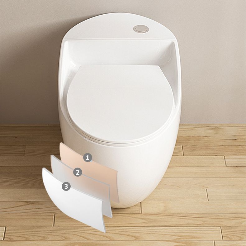 Modern Toilet Concealed Tank One-Piece Flush Toilet with Slow Close Seat