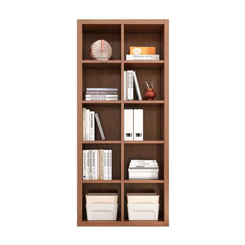Closed Back Bookshelf Standard Engineered Wood Scandinavian Bookcase