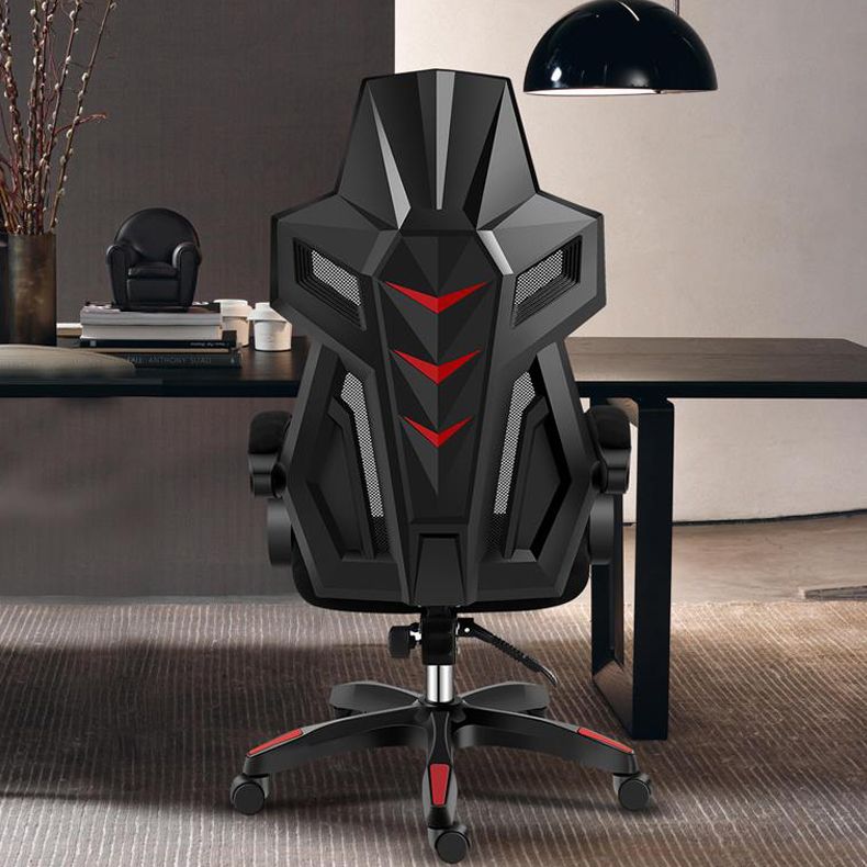 Modern Nylon Frame Gaming Chair Swivel Computer Desk Chair with Padded Arms