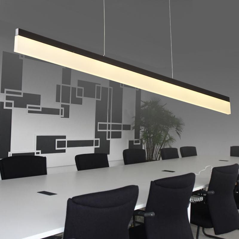 Modern Style Island Light White Acrylic Shade Hanging Lamp for Dining Room