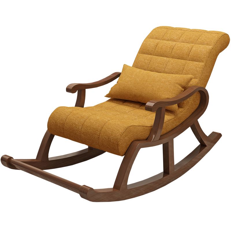 Mid-Century Modern Recliner Chair Upholstered Recliner Chair with Pillow