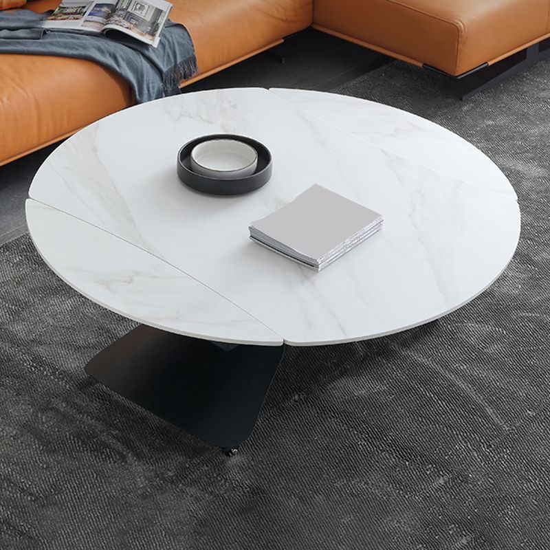 Slate Coffee Cocktail Table with Lift Top Contemporary X-Base