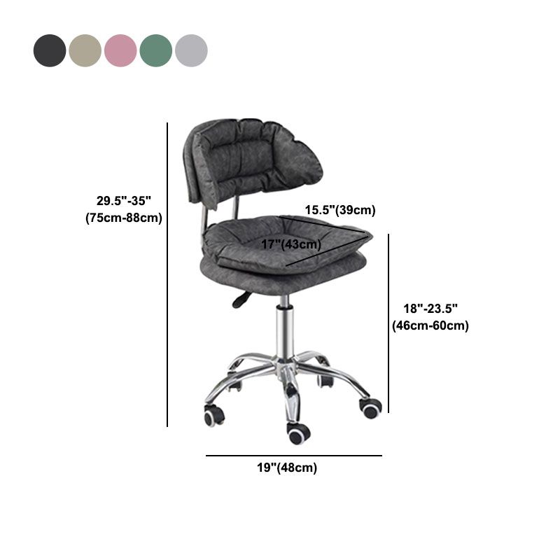 Scandinavian Metal Barstool Fabric Counter Stool with Chrome Base