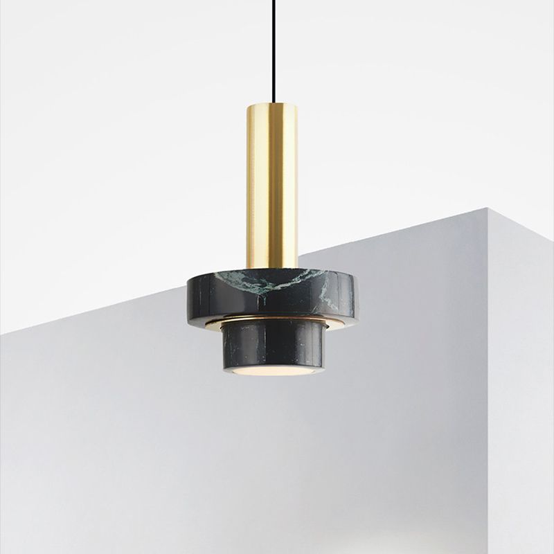 Tiered Pendant Light Fixture Minimalist Style Stone Ceiling Pendant Light for Bedroom
