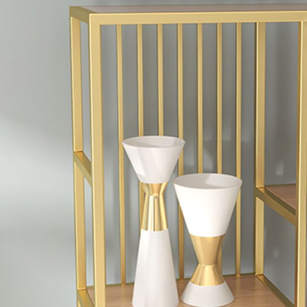 Manufactured Wood Shelf Etagere Bookshelf Modern Iron Frame Bookshelf for Office