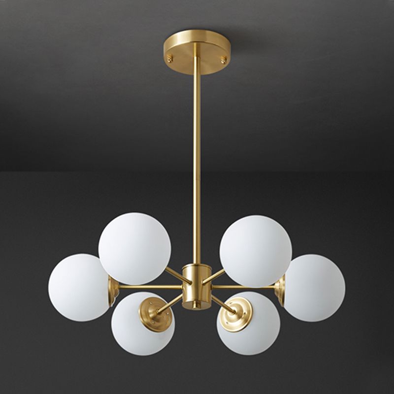 Contemporary Copper Pendant Light Global Hanging Light for Living Room