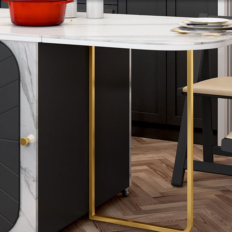 Rectangle Table à manger moderne du milieu du siècle Table de base en métal pour salle à manger, 59 "L x 31,5" L x 29,3 "H