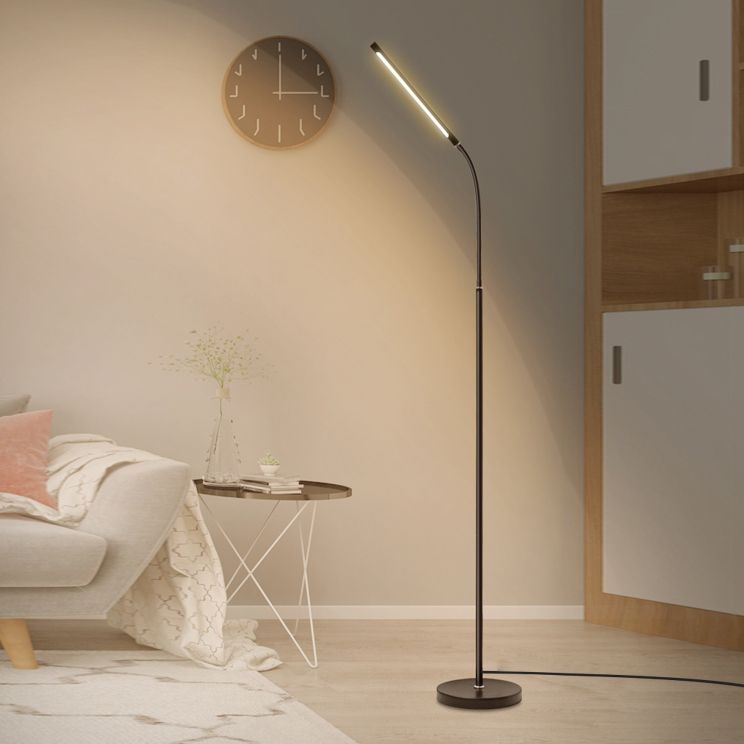 Modern Linear Floor Lamp Metal 41.5" High LED Floor Light for Living Room