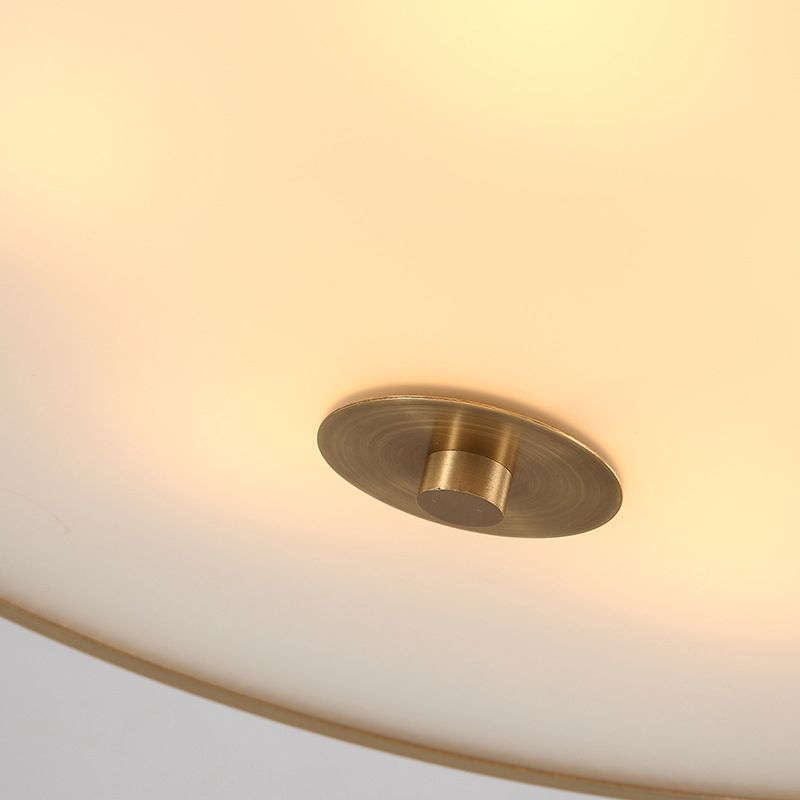 Glass Drum Flush Mount Ceiling Light Fixture Traditional Bedroom Flush Mount Lighting Fixtures