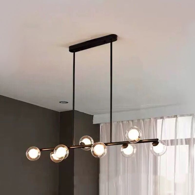 Nordic Modern Hanging Pendant Lights Global Linear Hanging Lamps for Dining Room