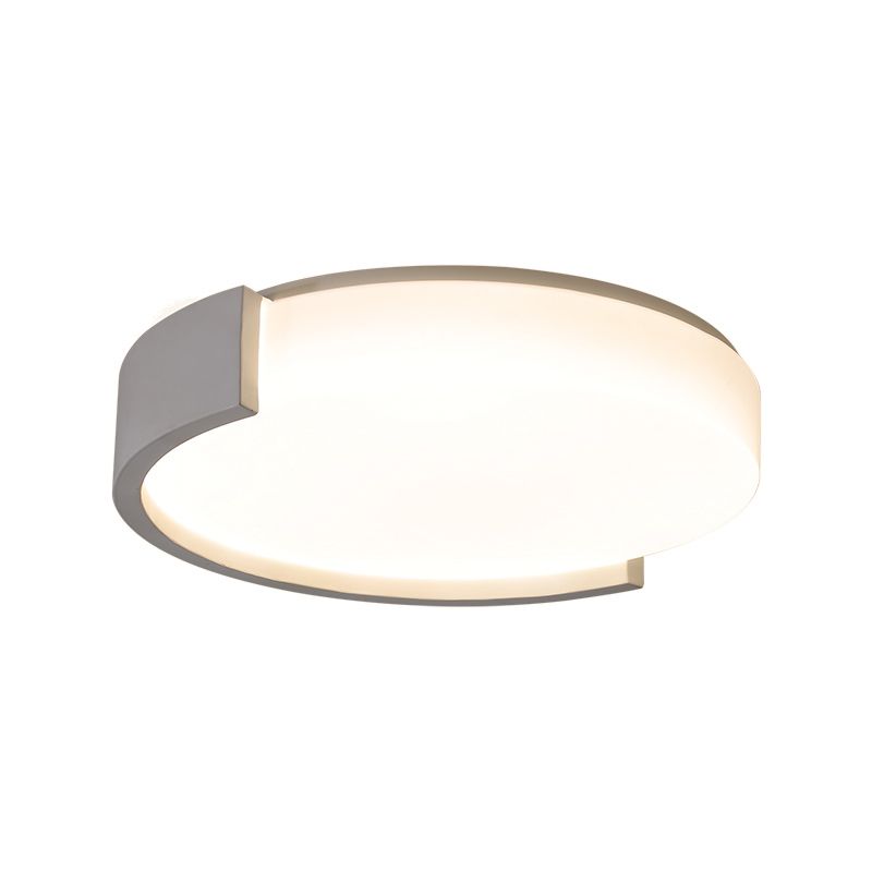 Nuevo Lámpara montada en el techo de acrílico, montaje empotrado de LED cilíndrico moderno, 1 luz, para sala de estar,