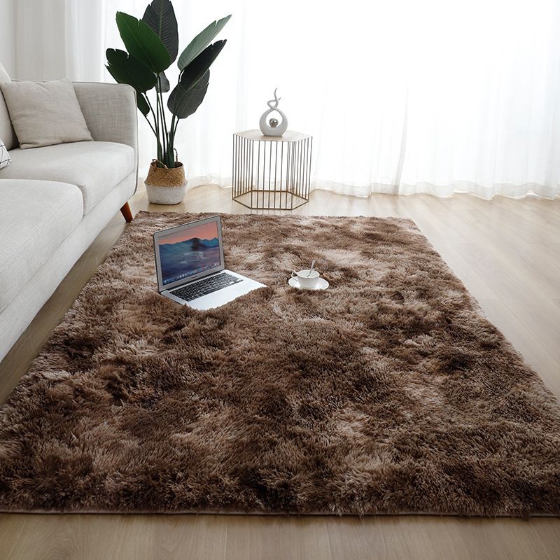 Creative Tie Dye Shag Area Rug Polyester Indoor Carpet Non-Slip Backing Rug for Home Decoration