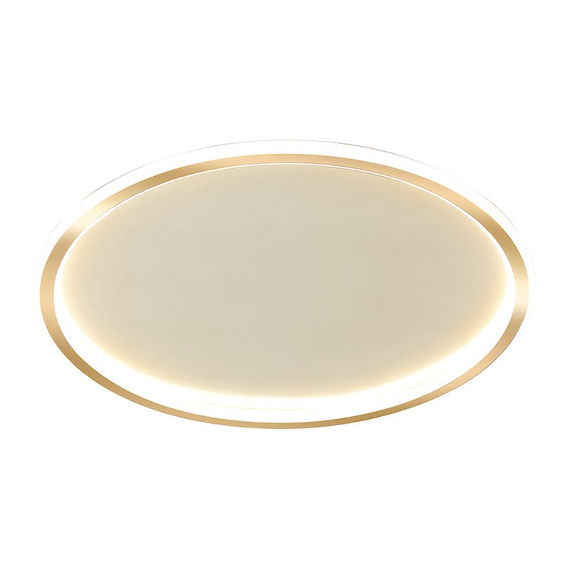 Circular Flush Mount Light Fixtures Modern Aluminum Flushmount