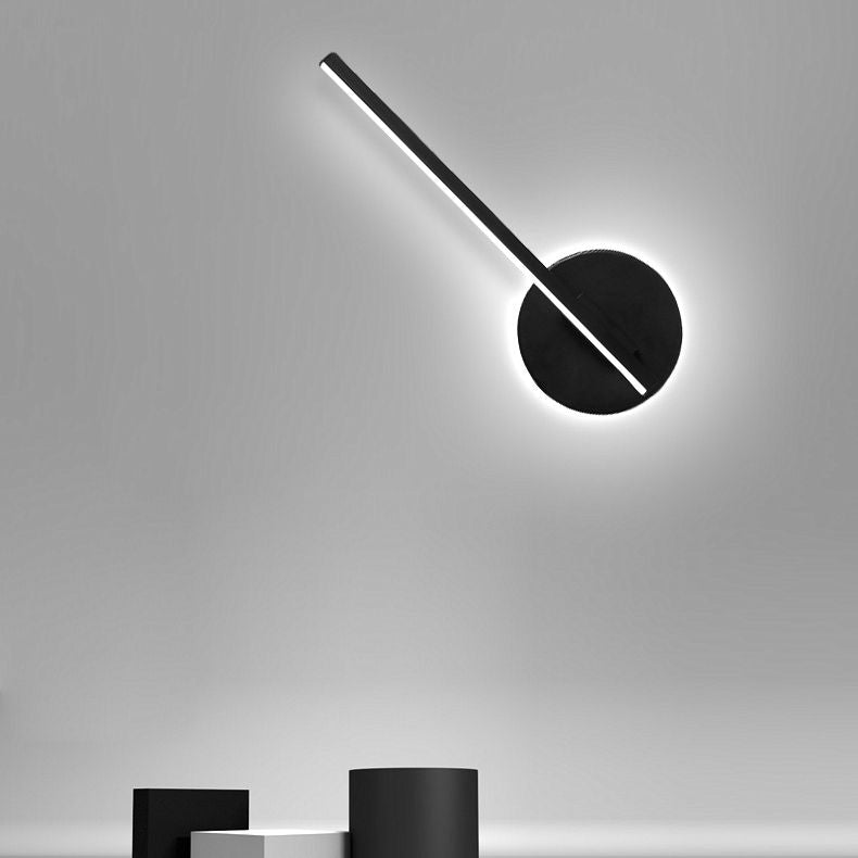 Modern Minimalist Minimalist Lampone lineare a parete Lampada Idee per illuminazione da parete in gel di silice per soggiorno