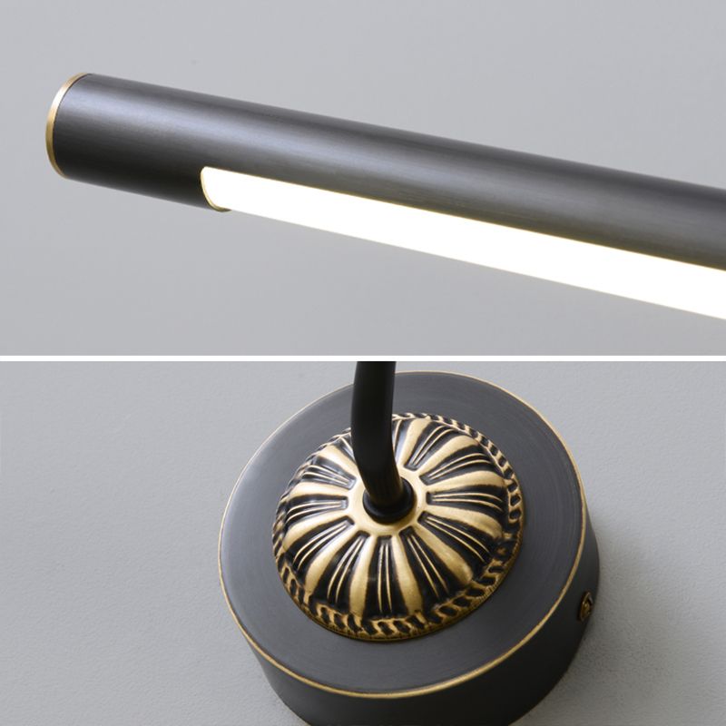 Linear Metal Wall Sconce Modern Style 1-Light Mirror Wall Mount Light