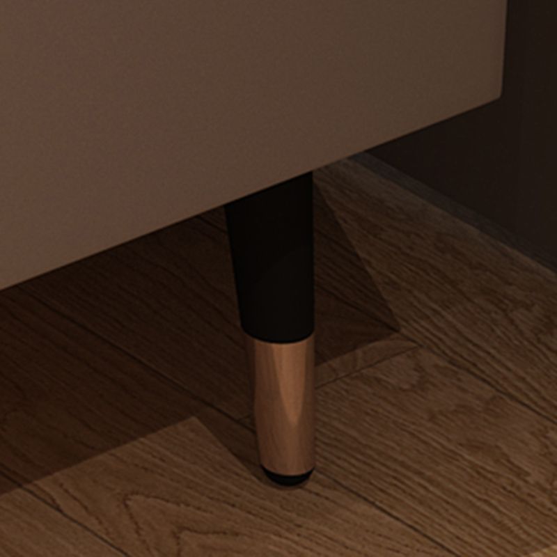 Glam Drawers Included Accent Table Nightstand 22.5" Tall with Legs