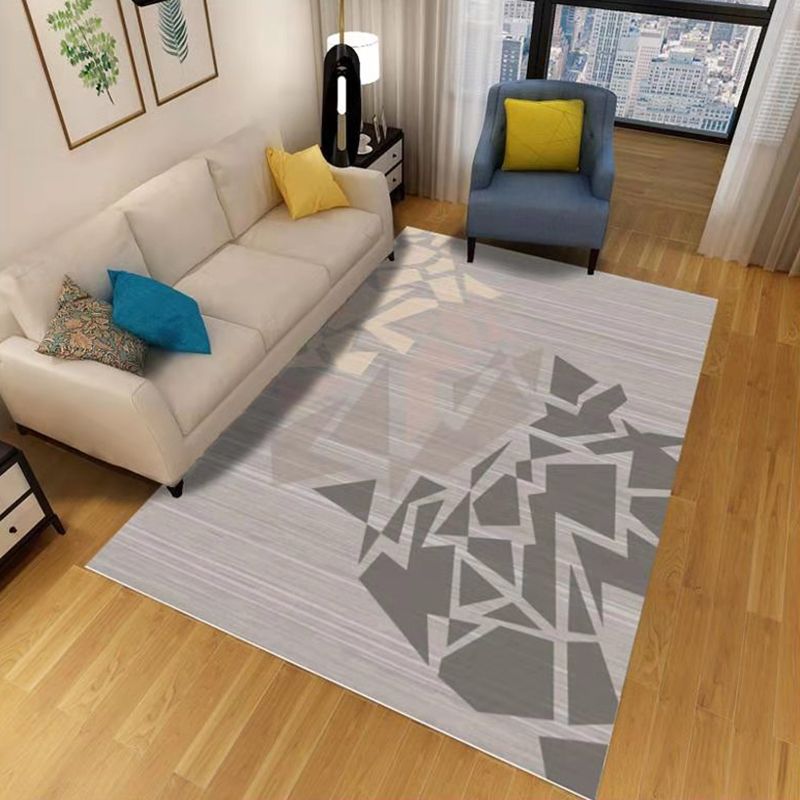 Gold Feather Carpet Polyester Simplicity Carpet Stain Resistant Carpet for Home Decor