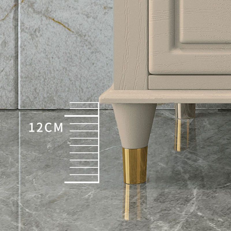 Glam Horizontal Storage Chest Bedroom 16.2" Wide Wooden Chest with Drawers