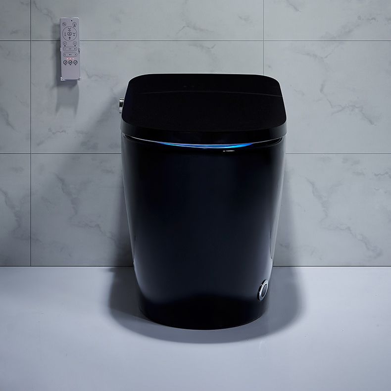 Concealed Tank Toilet Floor Mount Heated Seat One-Piece Toilet with Slow Close Seat