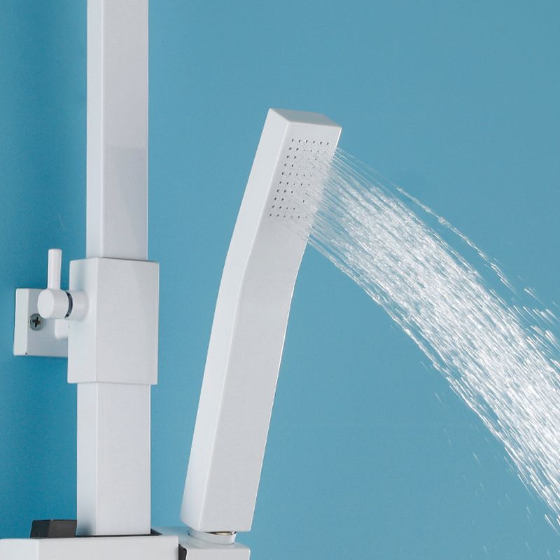 Arm Shower Faucet Wall Mounted Shower Metal Shower System with Slide Bar