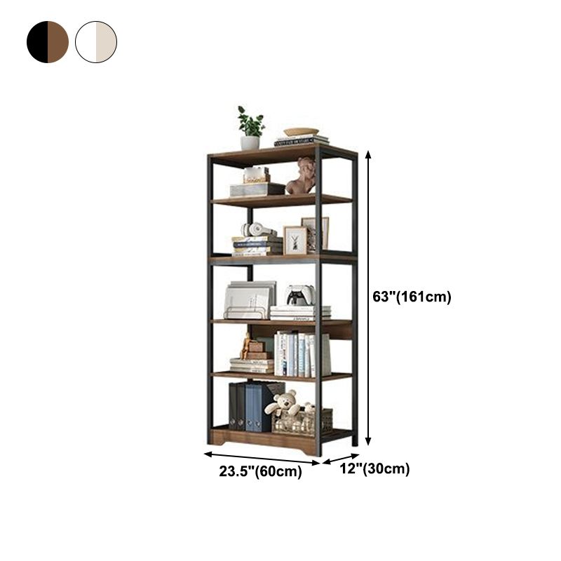 Industrielle offene Etagere -Bücherregal -Stahl -Rahmen -Holzregal -Buchhandel