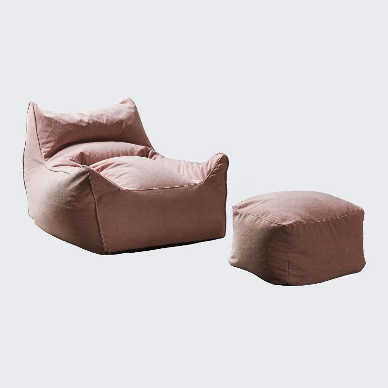 Arms Included Velvet Armchair with Sewn Pillow Back, 35.43" W √ó 39.37" L √ó 25.59" H