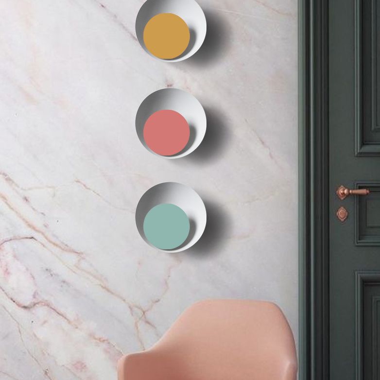Nordic New Creative Round Single Macaron Farbwandlampe