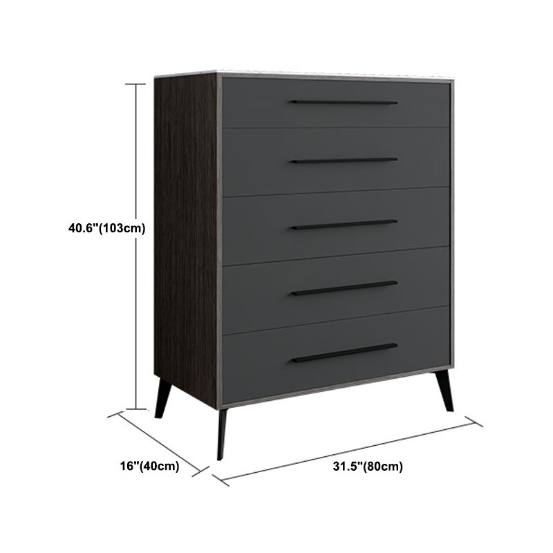 15.6-inch Width Storage Chest Ultra-Modern Dresser with 4/5/6 Drawers