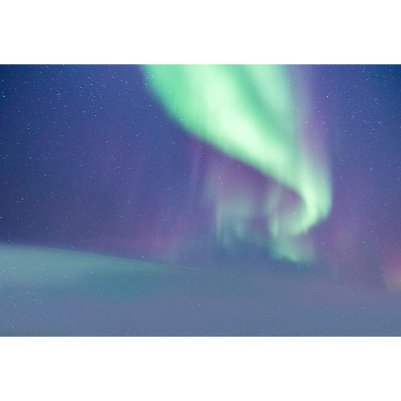 Aqua Northern Light Wallpaper Mural Moisture Resistant Modern Living Room Wall Art