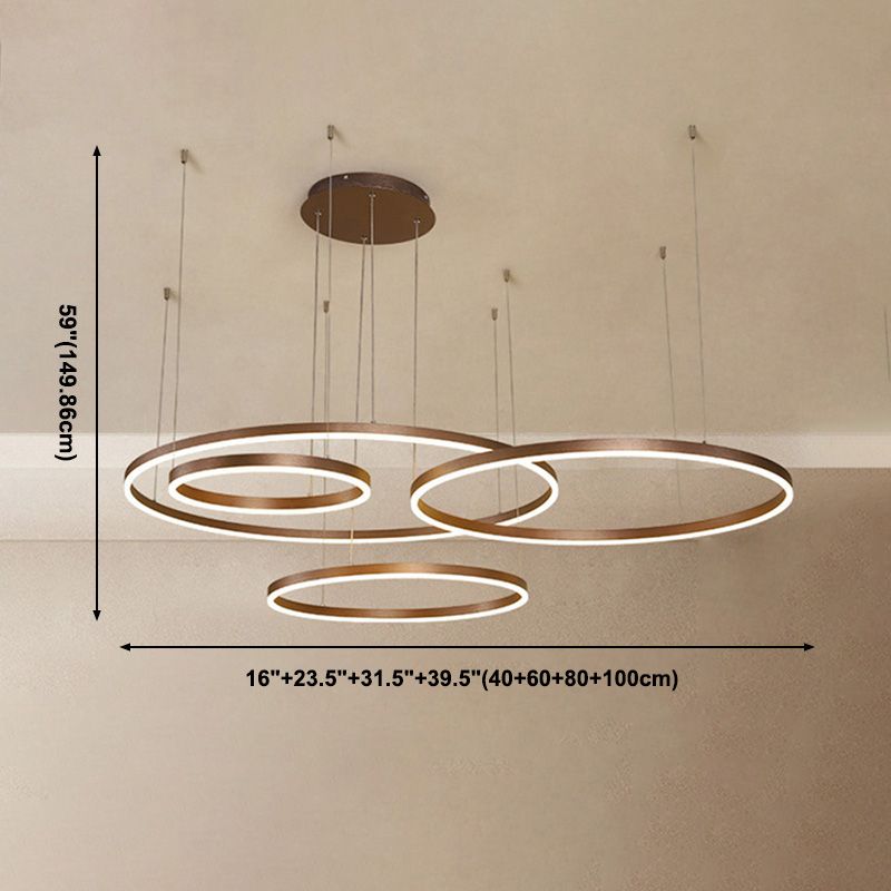 Metal Chandelier Lighting Fixture Modern Chandelier Pendant Light for Living Room