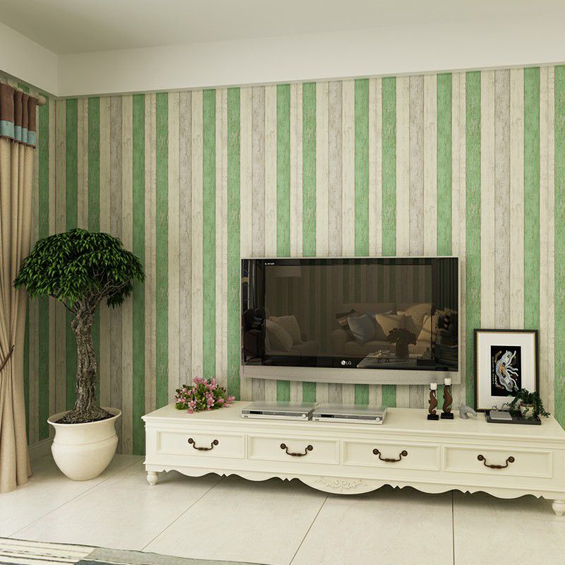 Unpasted Barn Wood Wallpaper Roll Non-Woven Fabric Rustic Wall Art for Living Room