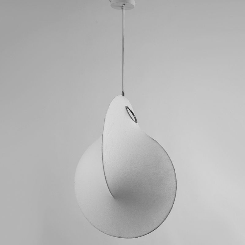 3-licht zijden hangend licht in moderne beknopte stijl roestvrijstalen geometrische hanglamp in het wit