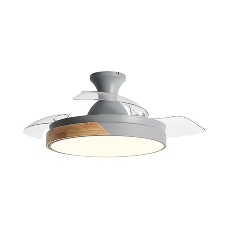 Metal Circular Ceiling Fan Light Nordic LED Ceiling Mounted Light