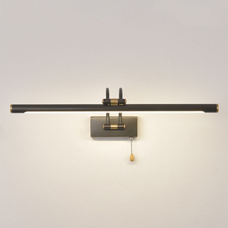 Moderna illuminazione a parete lineare 1 Light Funture a monte della parete in metallo chiaro