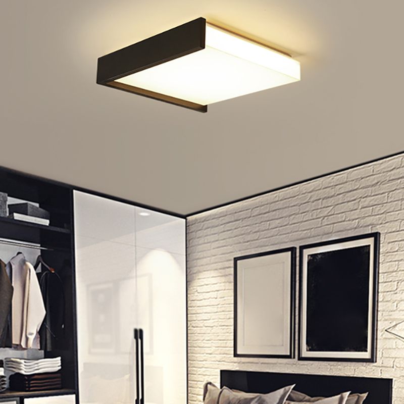 Lampe LED encastrée avec abat-jour en acrylique, plafonnier de Style moderne pour chambre à coucher