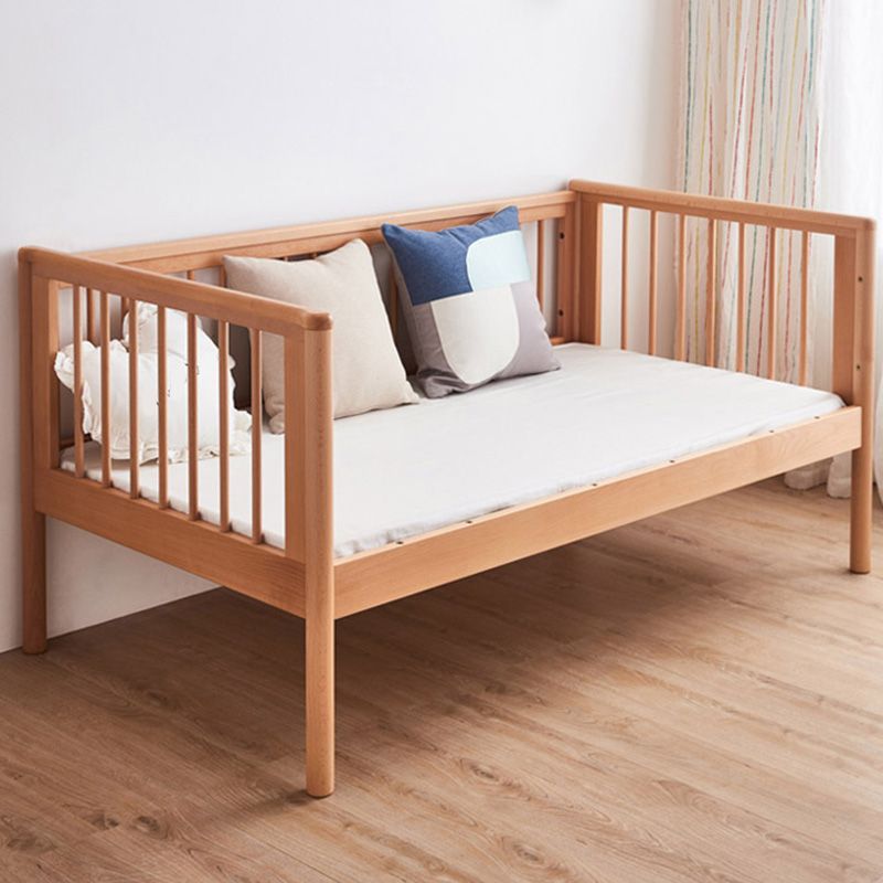 Washed Natural Nursery Crib Modern Nursery Crib with Mattress