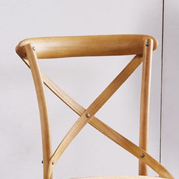 Cross Back Side Chair Traditional Wood Dining Kitchen Room Chair