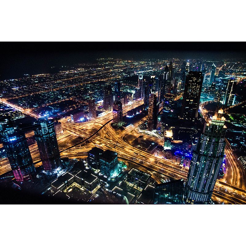 Photography Wall Mural Wallpaper Urban Landscape Sitting Room Wall Mural