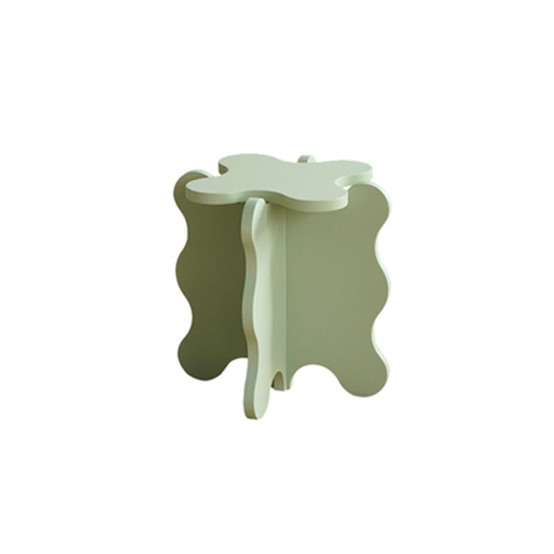 Scandinavian Wooden Coffee Table Free Form Pedestal Cocktail Table Set for Home