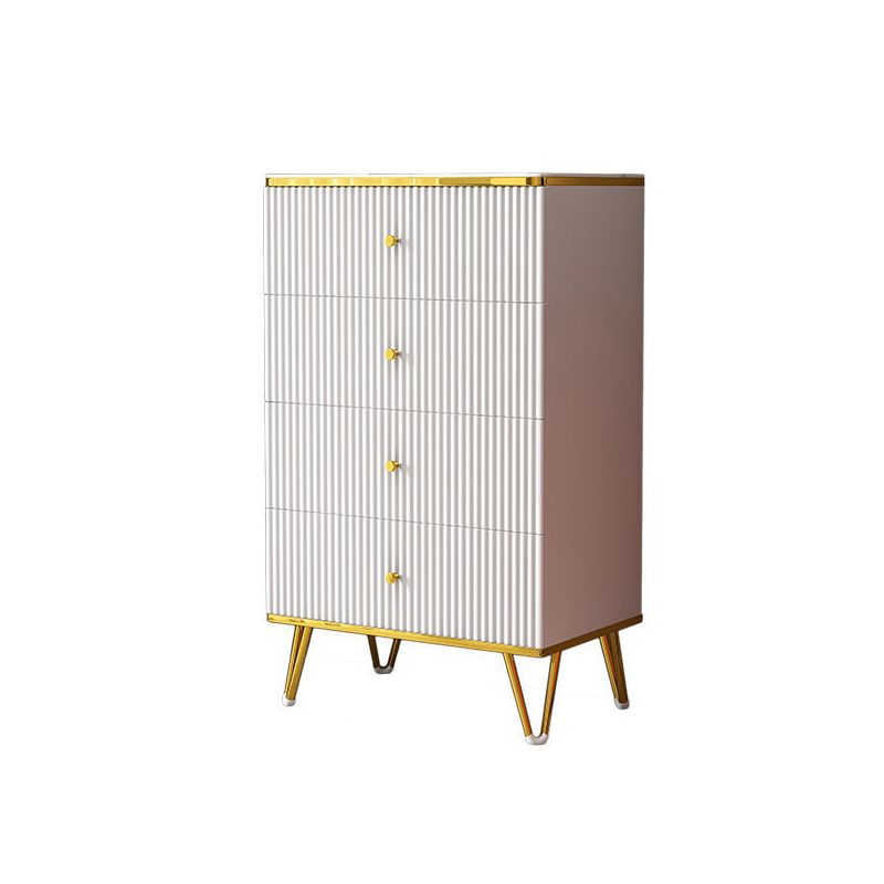 White Accent Chest 15.74" Wide Chest with Drawers, Water Resistant