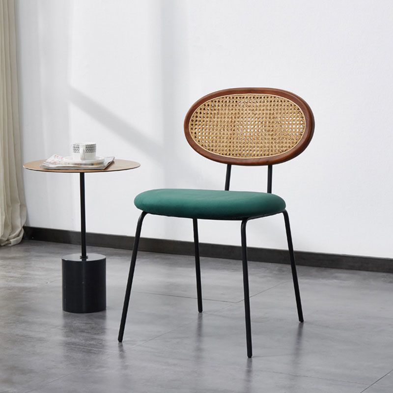 Fabric Dining Chairs Industrial Style Open Back Dining Side Chair