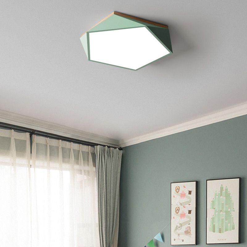 Lampe LED moderne Macaron encastré Pentagone pour salon chambre à coucher